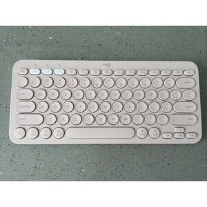 Logitech K380 Multi Device Bluetooth Scissor Keyboard - Pink